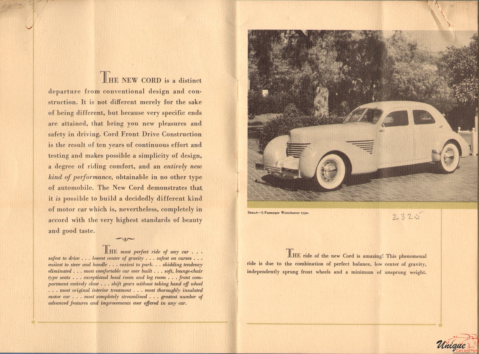 1936 Cord Brochure Page 8